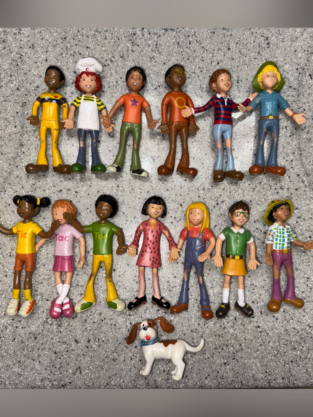 Superkids Reading Program Lot Of 14 4inch Bendable Figures